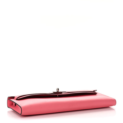Hermes Swift Kelly Cut Clutch Pochette Rose Azalee 4 of 9