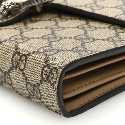 Gucci GG Supreme Monogram Mini Dionysus Chain Wallet Beige Taupe 9 of 9