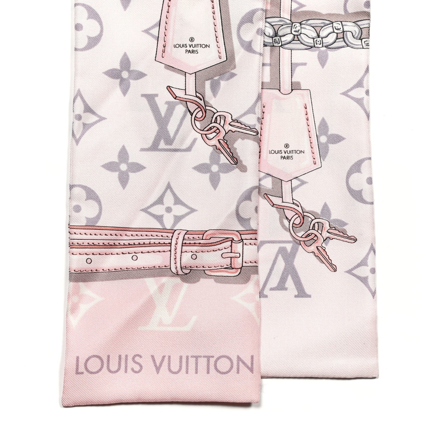 Louis Vuitton Silk Monogram Confidential Bandeau Light Pink 3 of 4