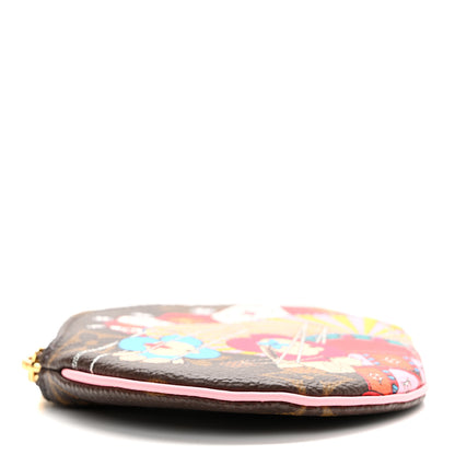 Louis Vuitton Monogram 2020 Christmas Animation Swing Ride Round Coin Purse Pink Poppy 4 of 8