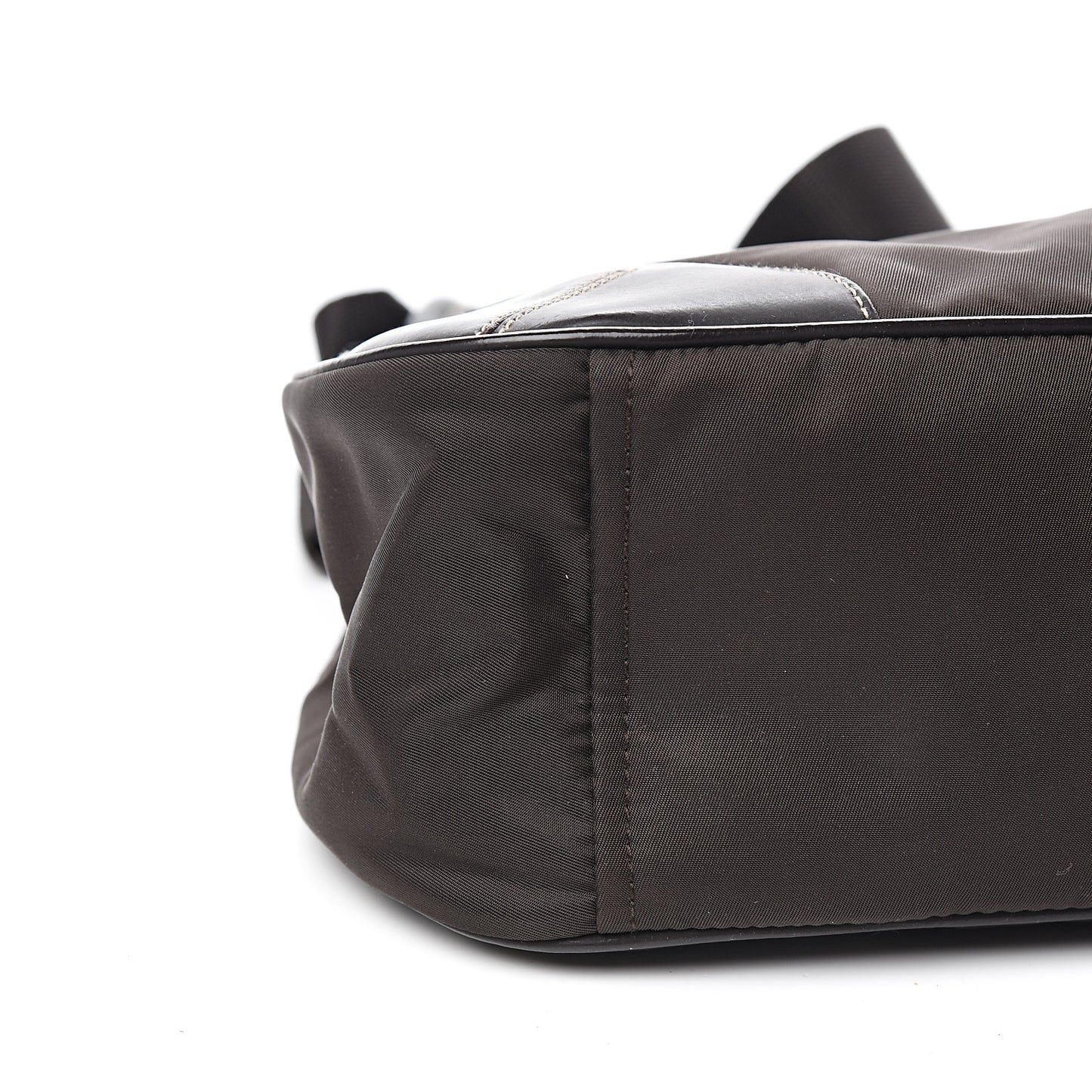 Tessuto Nylon Calfskin Hobo Moro