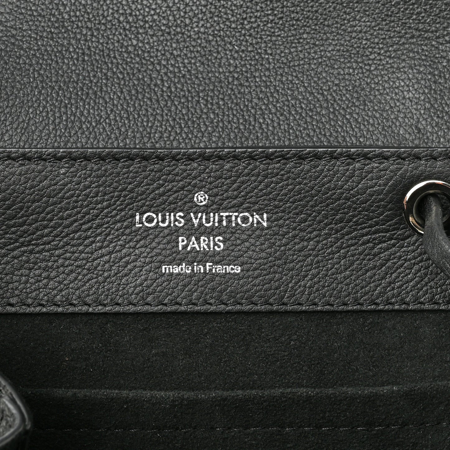 Calfskin Lockme Backpack Black