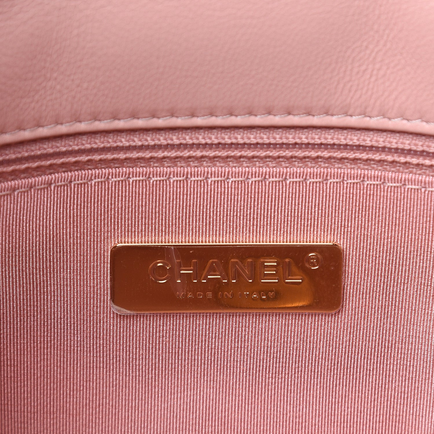 Chanel Goatskin Quilted Medium 19 Flap Light Pink 6 of 10