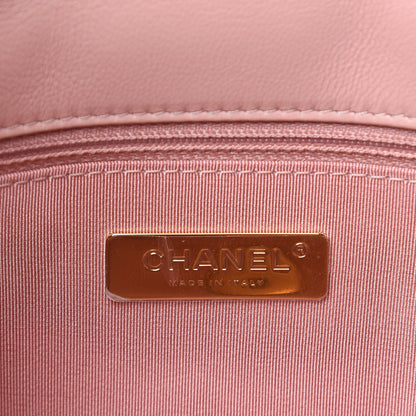Chanel Goatskin Quilted Medium 19 Flap Light Pink 6 of 10