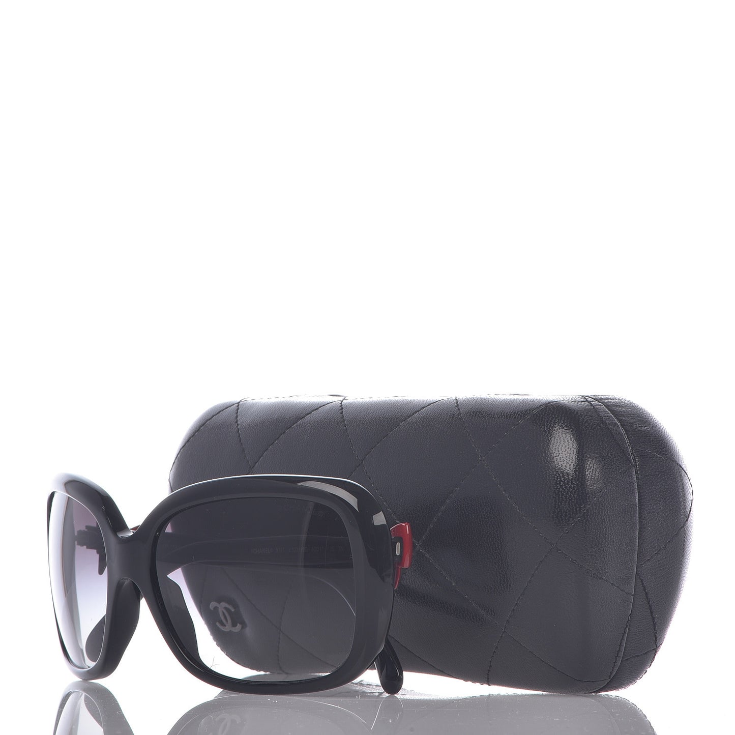 Acetate CC Bow Sunglasses 5171 Black Red