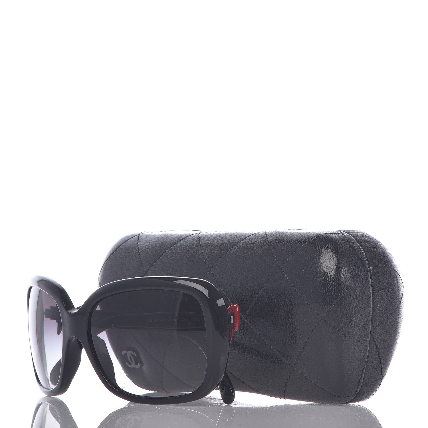 Chanel Acetate CC Bow Sunglasses 5171 Black Red 7 of 7