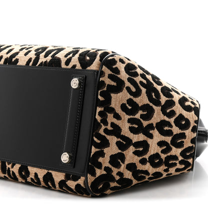 Louis Vuitton Jacquard Velvet Leopard Print Stephen Sprouse North South Bag Black 11 of 11