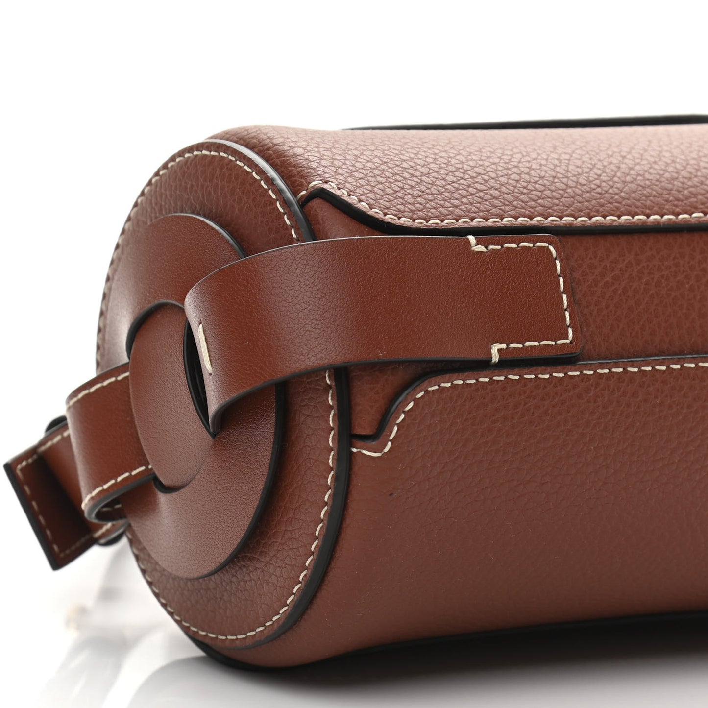 Small Grain Smooth Calfskin Mini Darryl Crossbody Sepia Brown