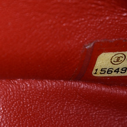 Chanel Lambskin Quilted Jumbo Double Flap Red 7 of 13