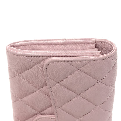 Chanel Caviar Quilted Large Gusset Flap Wallet Light Pink 9 of 9