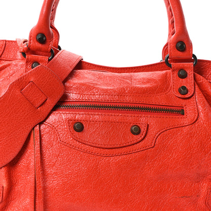 Balenciaga Agneau Classic Hardware City Rouge Coquelicot Rouge Braise 9 of 11