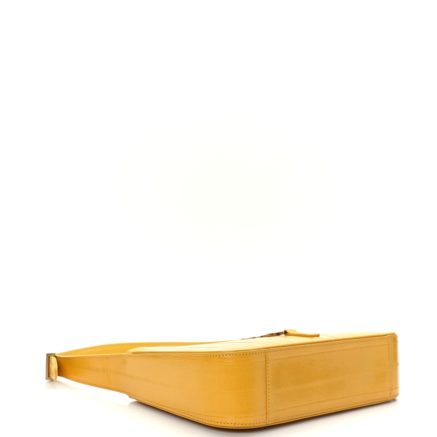 Saint Laurent Eelskin Le 5 A 7 Hobo Mimosa Yellow 4 of 8