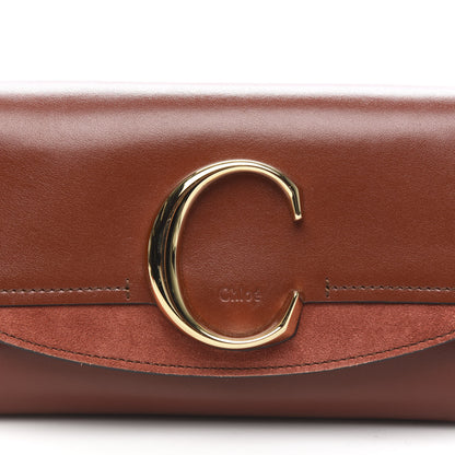 Chloe Calfskin Suede C Belt Bag Sepia Brown 9 of 9