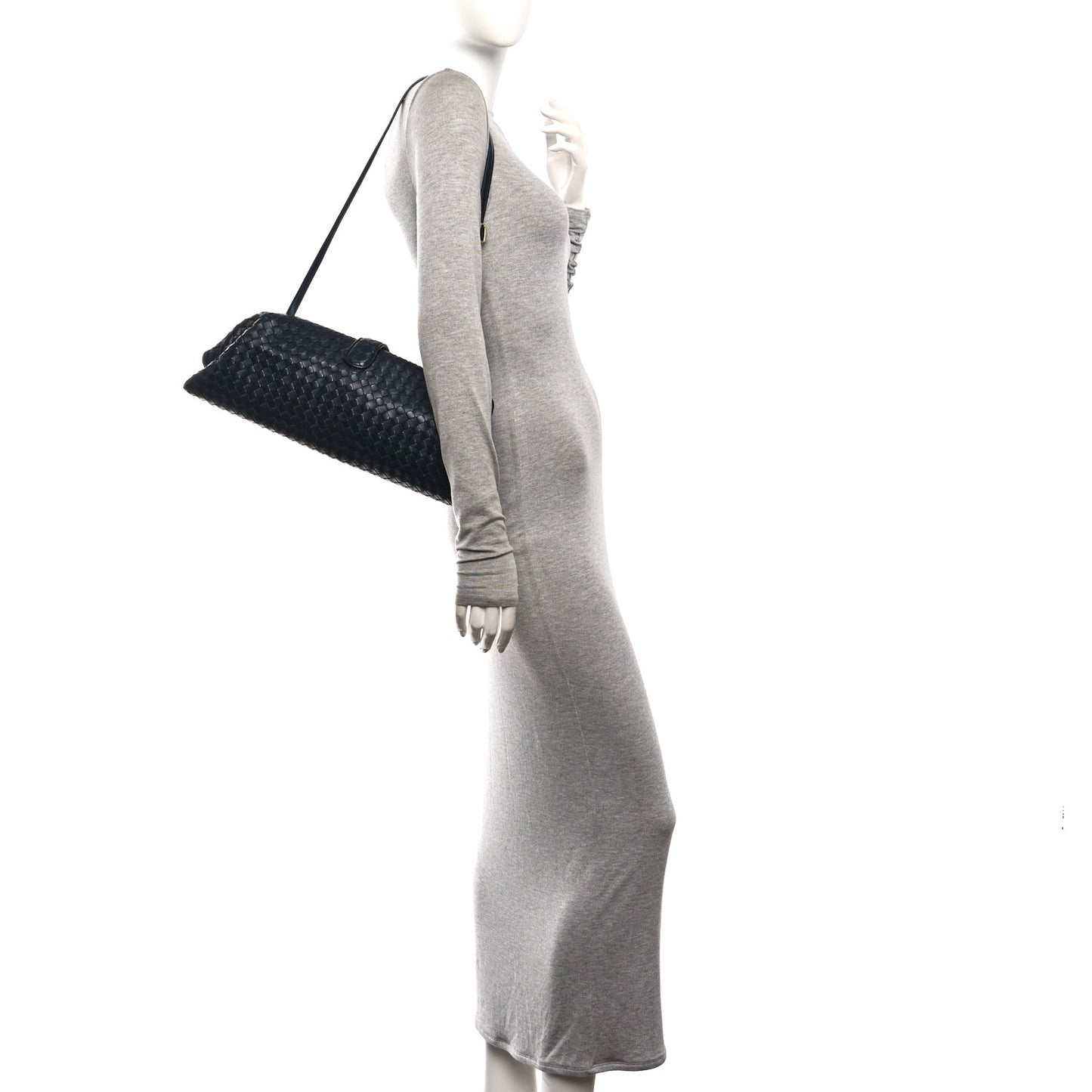 Nappa Intrecciato Maxi The Lauren 1980 Clutch Midnight