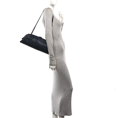 Bottega Veneta Nappa Intrecciato Maxi The Lauren 1980 Clutch Midnight 2 of 11
