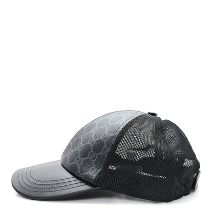 Gucci GG Supreme Monogram Baseball Hat M 58 Black 4 of 11