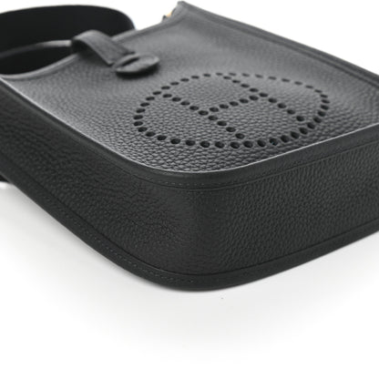 Hermes Taurillon Clemence Evelyne TPM Black 7 of 8