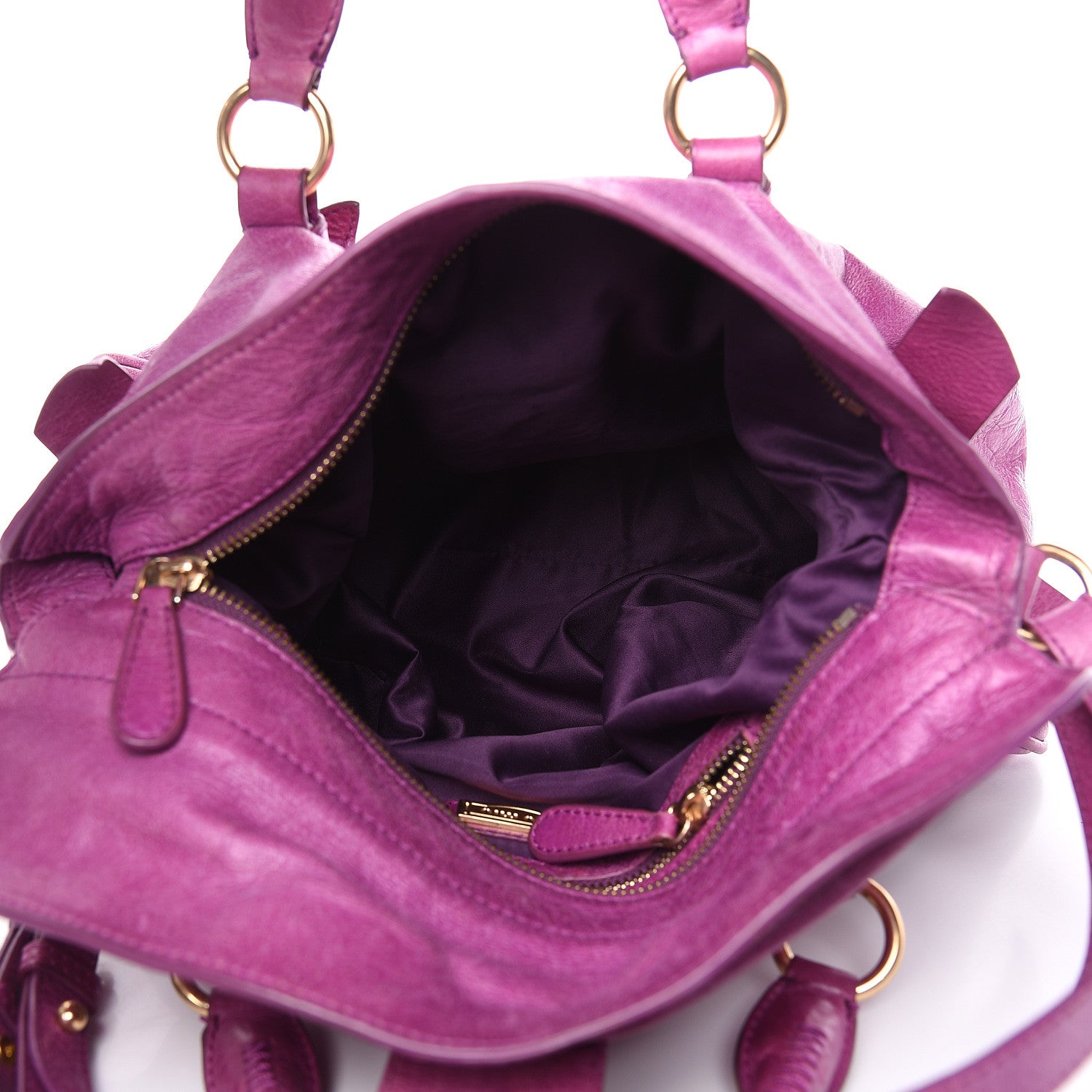 Miu Miu Vitello Lux Medium Bow Bag Fuchsia 6 of 16