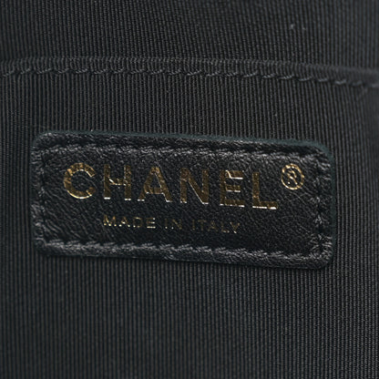 Chanel Lambskin Quilted Studded Quilted Vanity Case With Chain Black 6 of 10