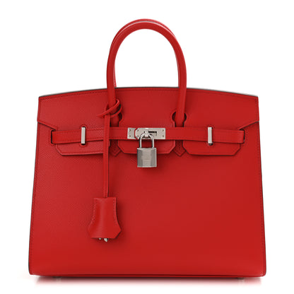 Hermes Epsom Birkin Sellier 25 Rouge De Coeur 1 of 11