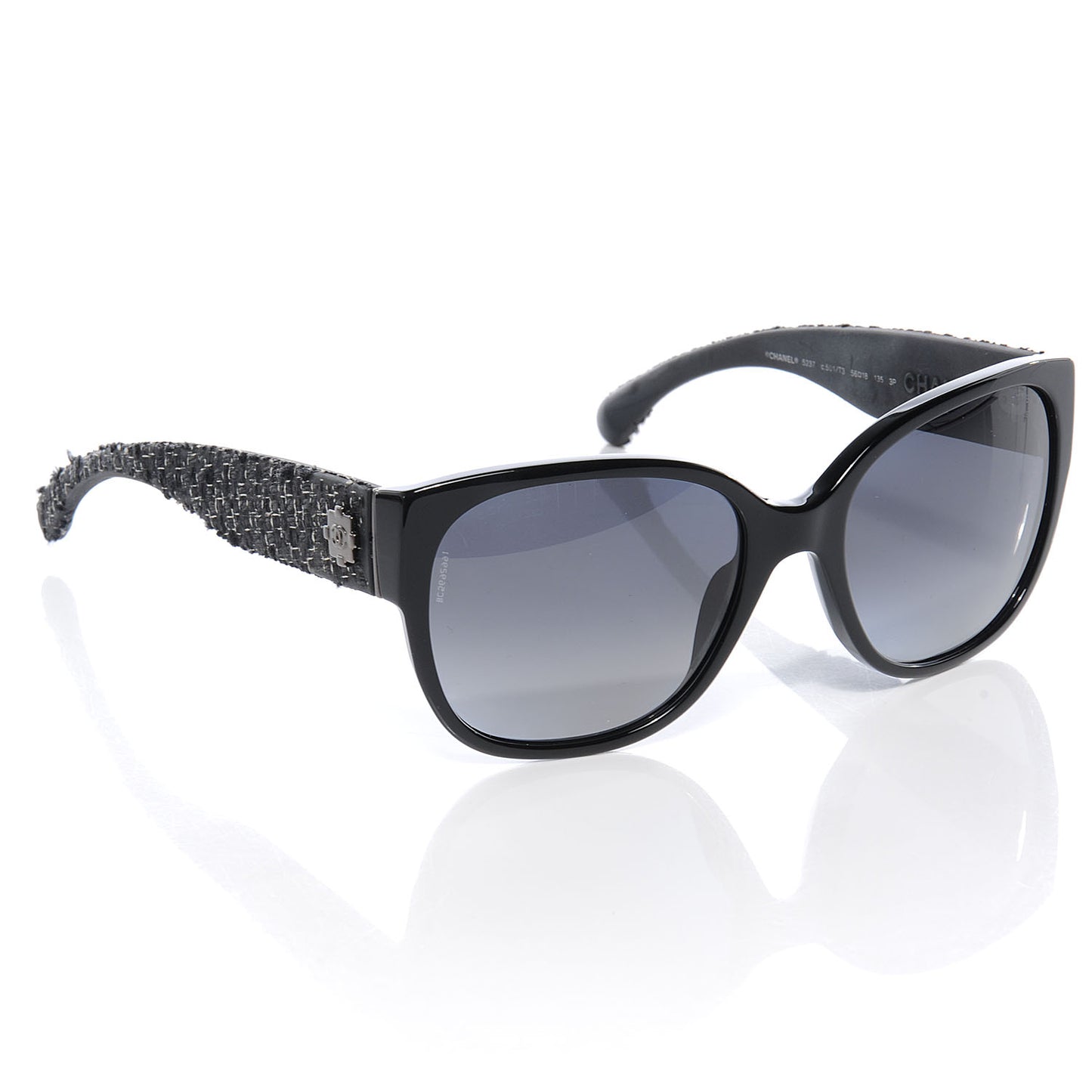 Acetate Tweed Boy Sunglasses Black