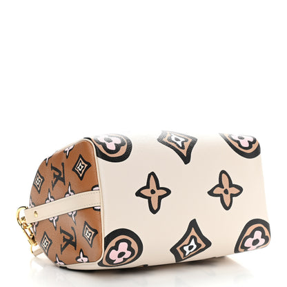 Louis Vuitton Monogram Giant Wild At Heart Speedy Bandouliere 25 Creme 4 of 11