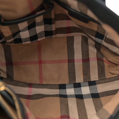 Burberry Smooth Calfskin Medium Sartorial Banner Tote Black 5 of 15