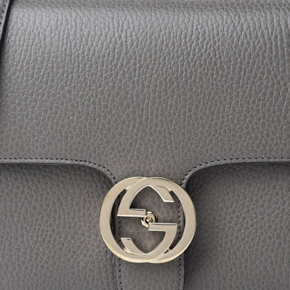 Gucci Dollar Calfskin Interlocking G Top Handle Shoulder Bag Loess 14 of 14
