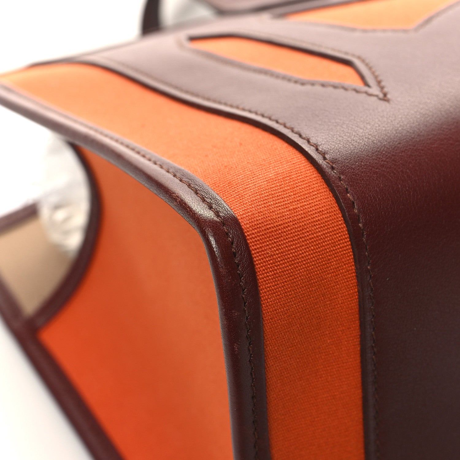 Hermes Swift Felt Petit H Decoupe Basse PM Skeleton Tote Rouge H Orange 9 of 11