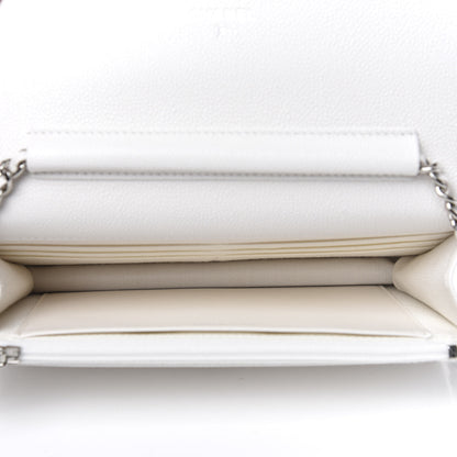 Chanel Caviar Quilted Wallet On Chain WOC White 5 of 8