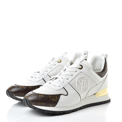 Louis Vuitton Calfskin Monogram Run Away Sneakers 40 White 3 of 10