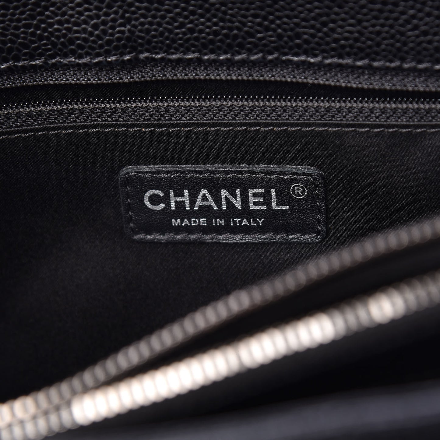 Caviar Quilted Grand Shopping Tote GST Black