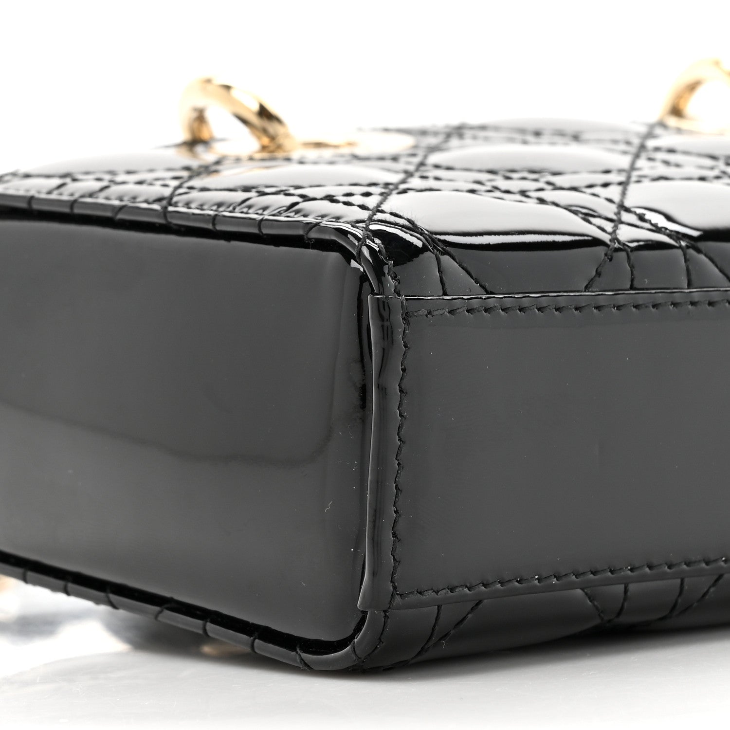 Christian Dior Patent Cannage Small Lady D-Joy Black 9 of 10