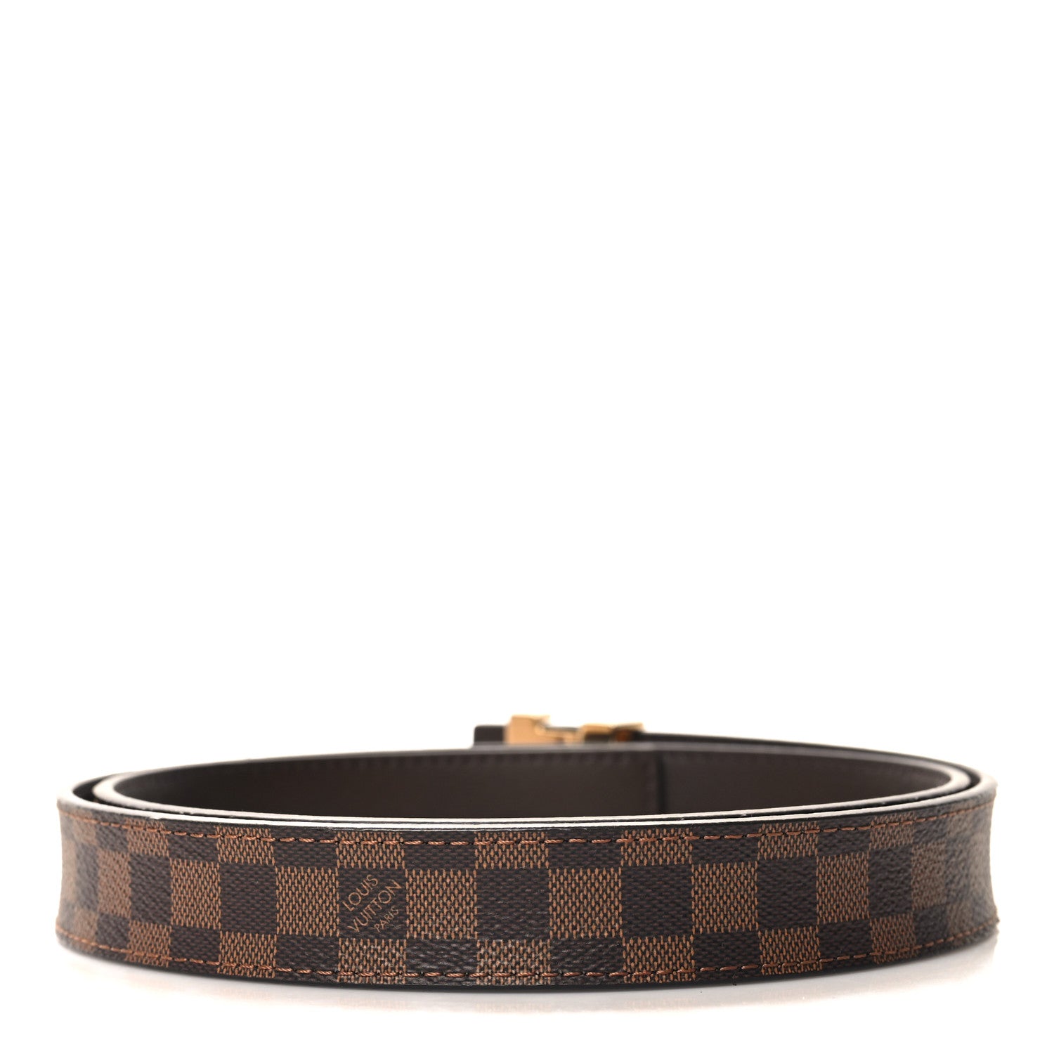 Louis Vuitton Mini Damier Ebene 25mm LV Initiales Belt 85 34 2 of 6