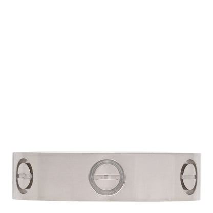 Cartier 18K White Gold 5.5mm LOVE Ring 60 9.25 1 of 4