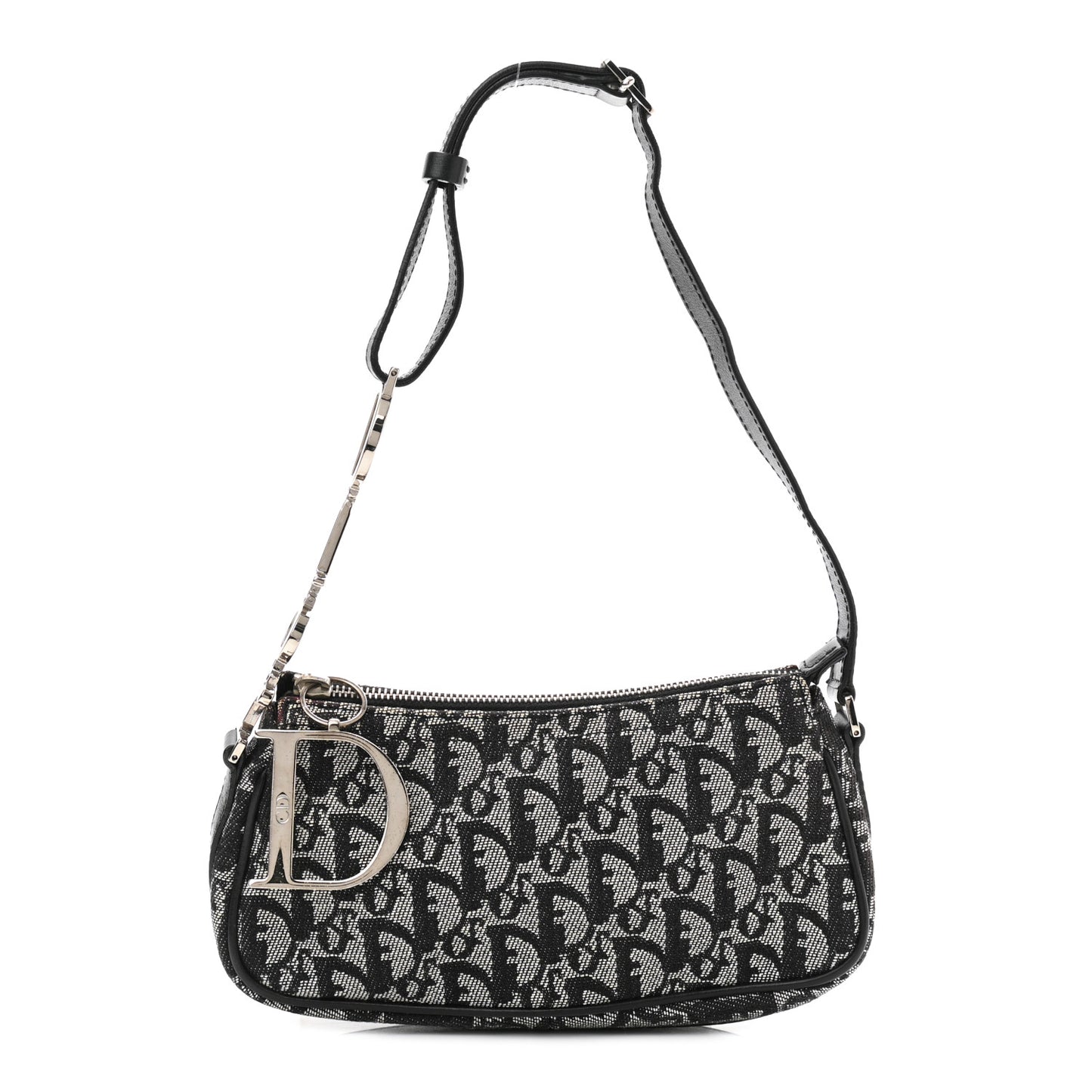 Monogram Shoulder Bag Pochette Black