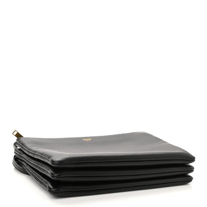 Celine Lambskin Small Trio Crossbody Bag Black 4 of 7