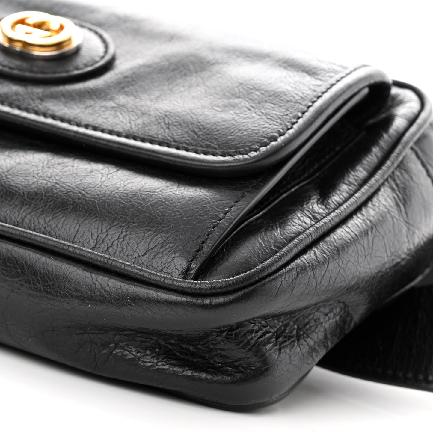 Fluffy Calfskin Morpheus Belt Bag 80 32 Black