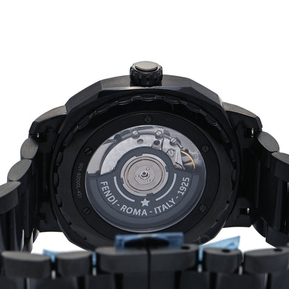 Fendi PVD Stainless Steel 42mm Selleria GMT Automatic Watch Black 4 of 4