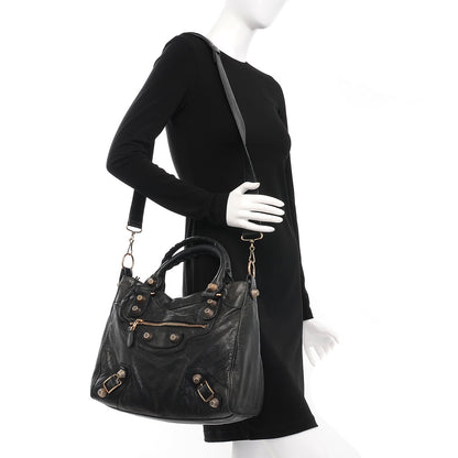 Balenciaga Agneau Giant 21 Rose Gold Hardware Velo Black 2 of 12