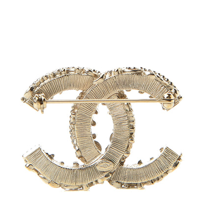 Chanel Enamel CC Baroque Brooch Black Gold 3 of 4