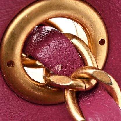 Chanel Velvet Camellia Embossed Mini Square Flap Pink 11 of 15