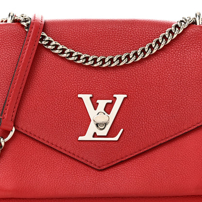 Louis Vuitton Soft Calfskin My Lockme Chain Bag BB Rubis 7 of 9