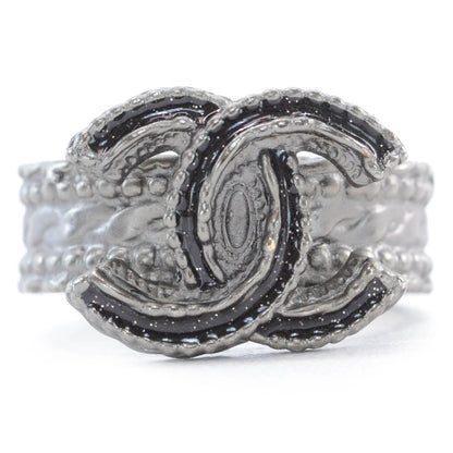 Chanel Metal Glitter Enamel CC Ring 6 1 of 5