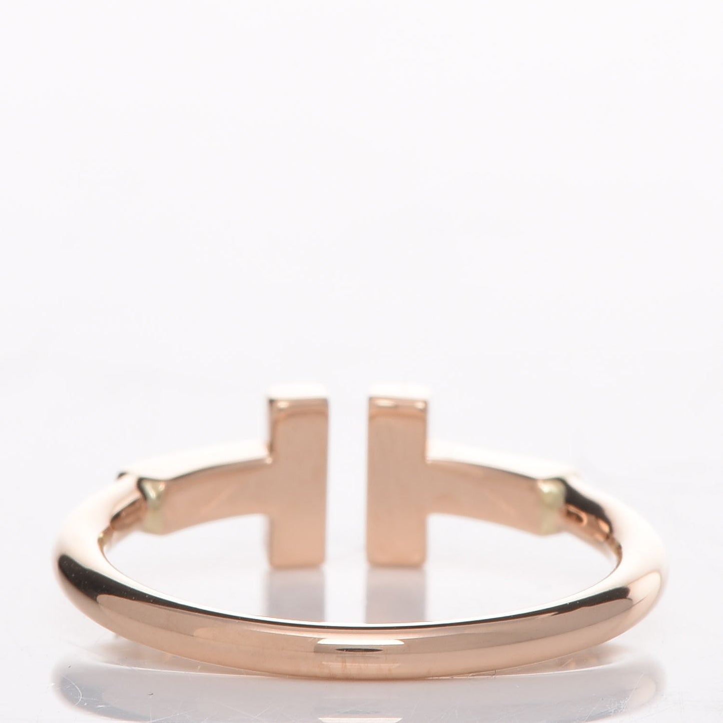 18K Rose Gold T Wire Ring 50 5.5