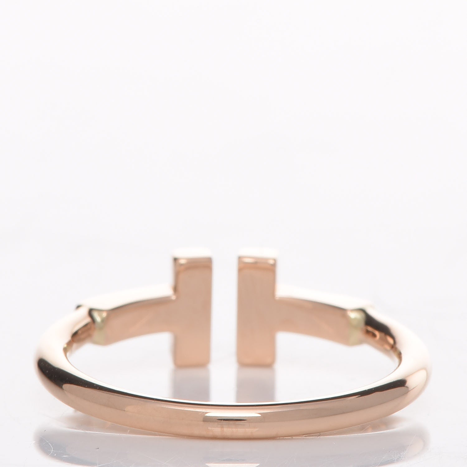 Tiffany 18K Rose Gold T Wire Ring 50 5.5 5 of 5