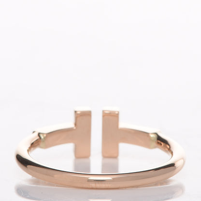 Tiffany 18K Rose Gold T Wire Ring 50 5.5 5 of 5