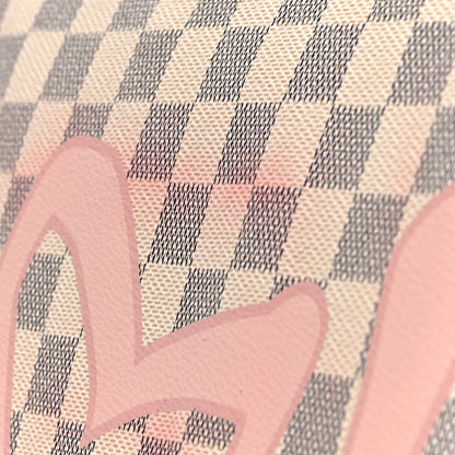 Louis Vuitton Damier Azur Tahitienne Speedy Bandouliere 30 Rose Ballerine 9 of 9