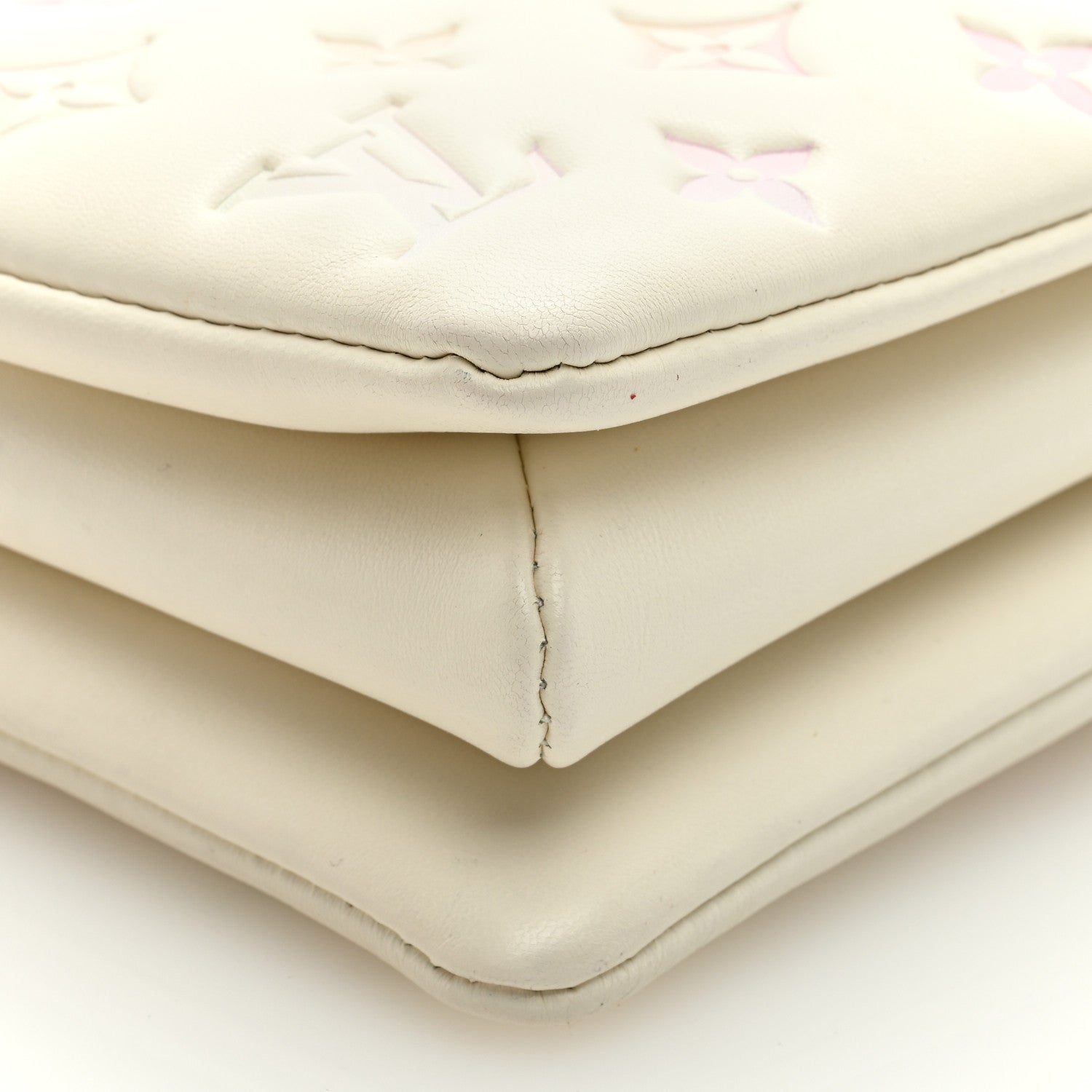 Louis Vuitton Lambskin Monogram Embossed Coussin BB Quartz Multicolor 9 of 10