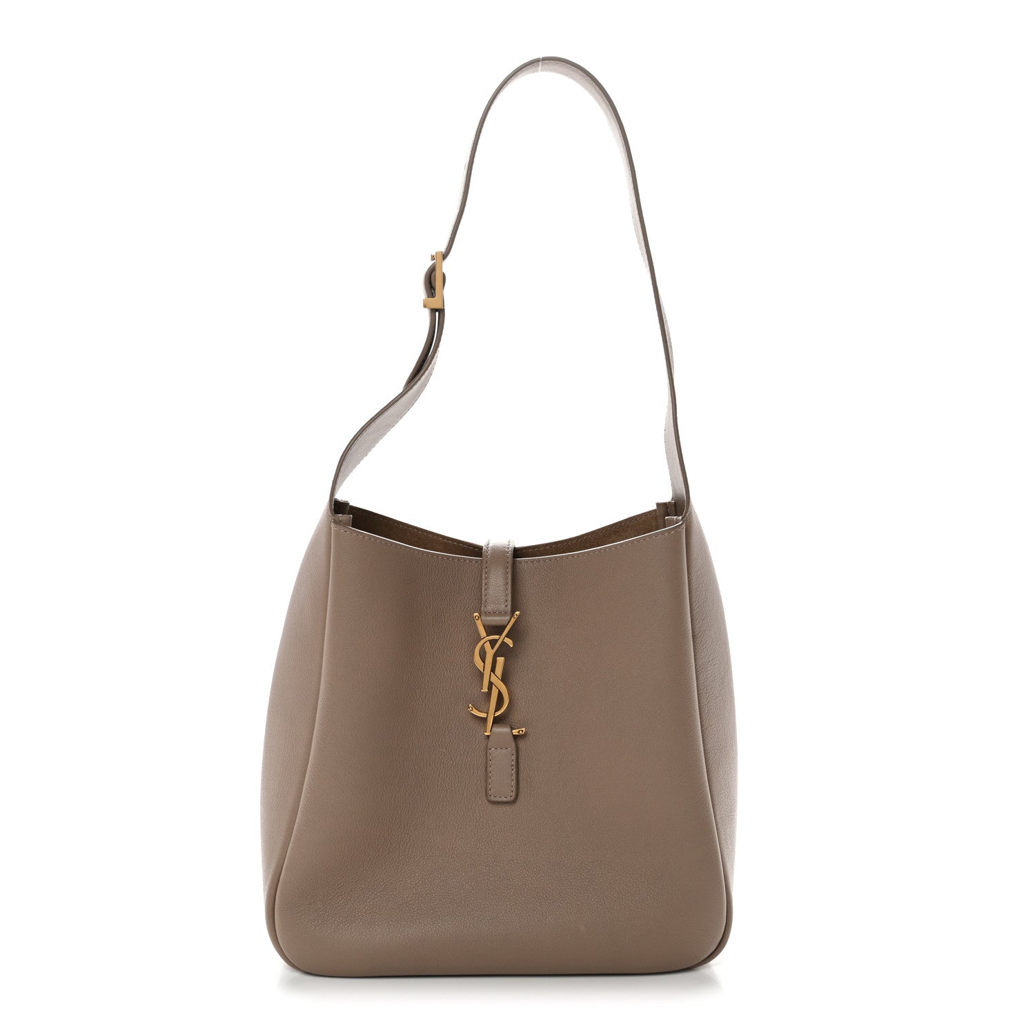 Saint Laurent Grained Calfskin Small Le 5 A 7 Soft Hobo Dusty Grey 1 of 11